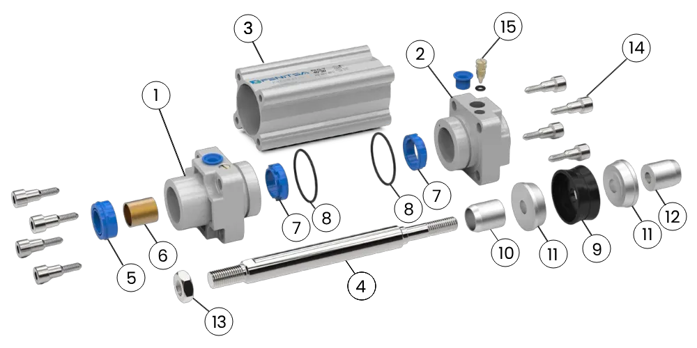 CETOP Silindir PAG-PAGY (Ø32-Ø100)